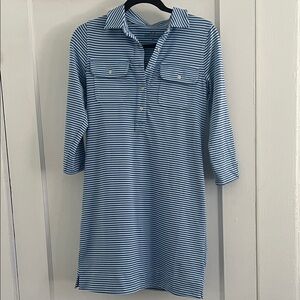 Vineyard Vines Purple Striped Mini Dress